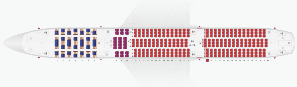 Seat Layout A350 Air India