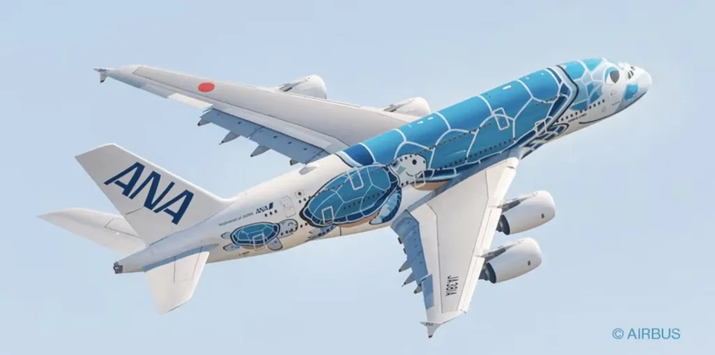 ANA A380 Turtle livery