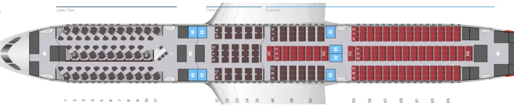 Seat configuration 787-9 Virgin Atlantic
