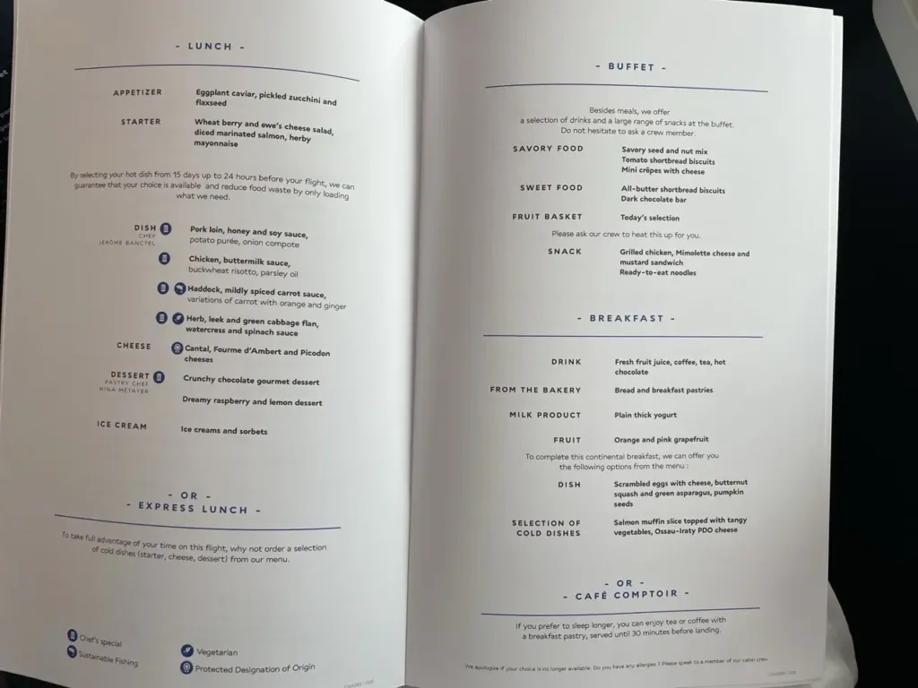 Menu AF BC