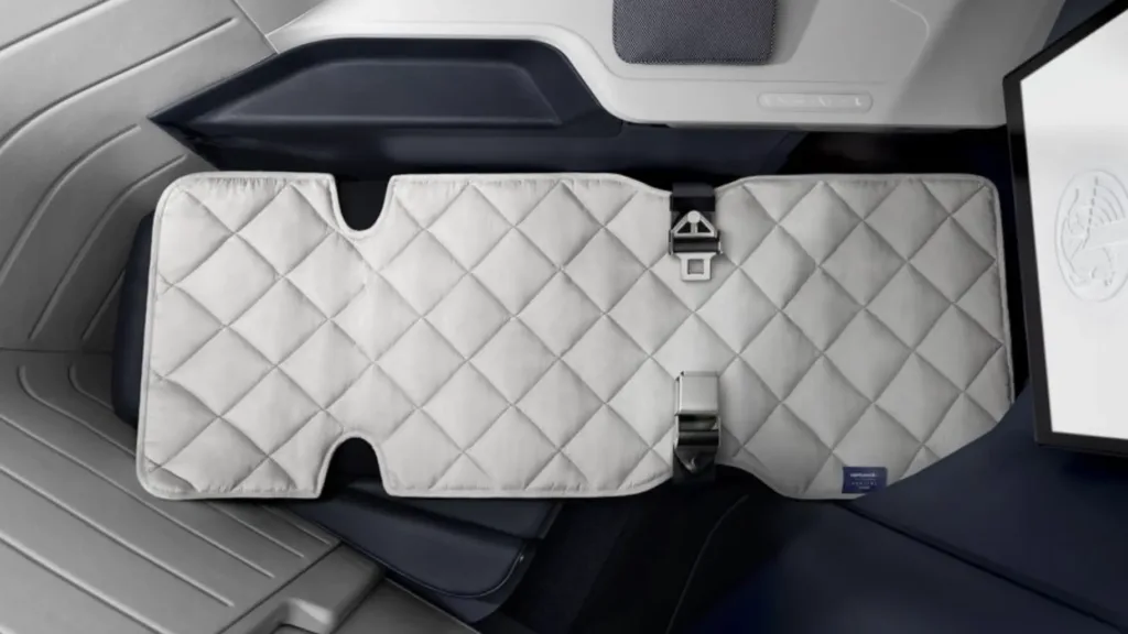 Mattress topper Air France business class