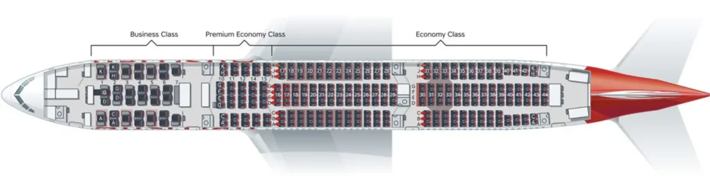 Austrian Seat Configuration 777-200ER