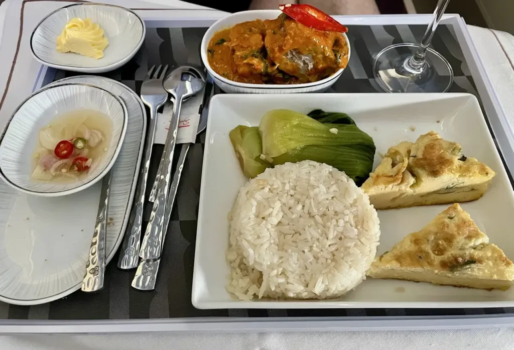 Meal Business Class Thai Airways