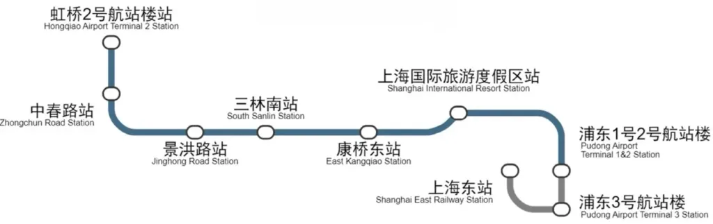 Stops Shanghai Airport Link Line