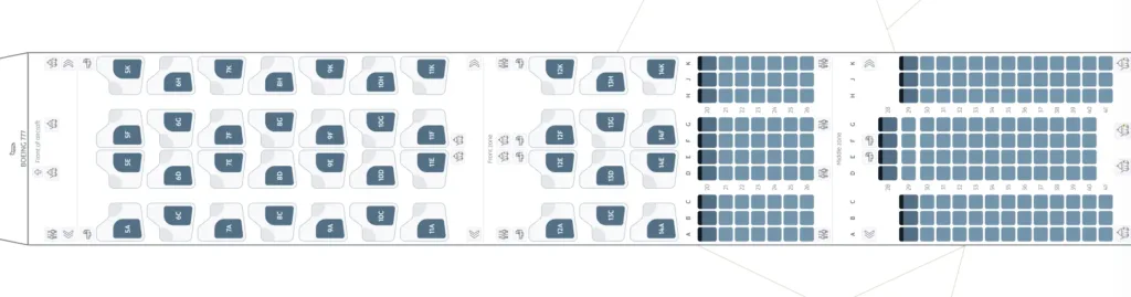 Etihad B777-300 Seat Configuration