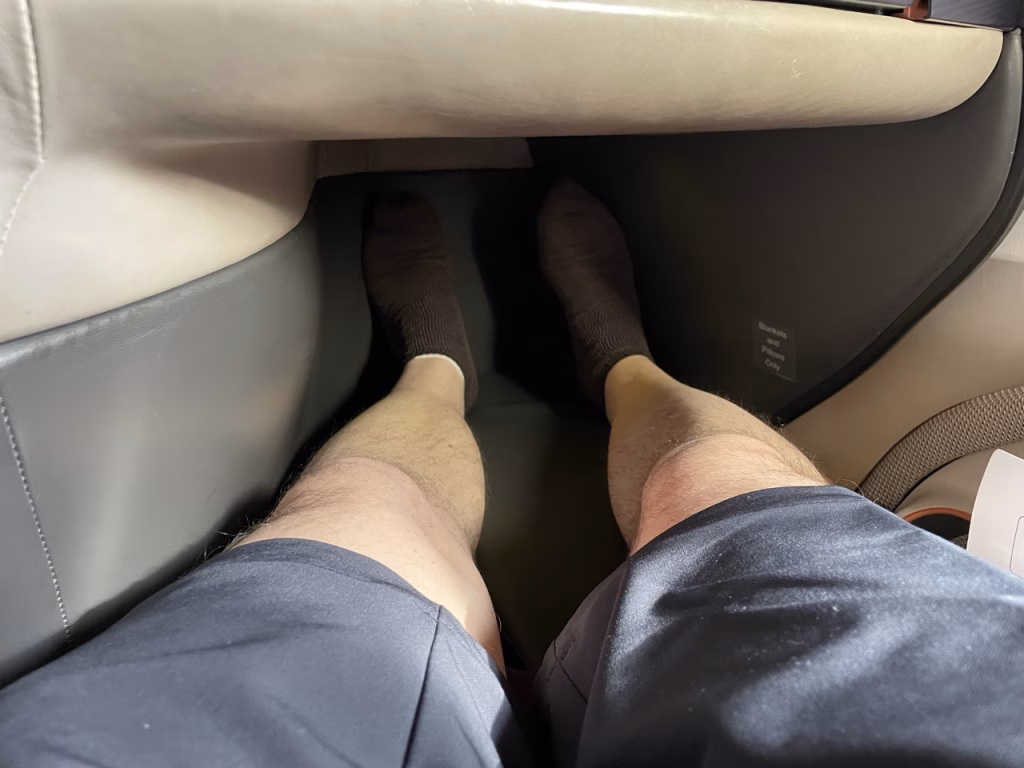 Singapore Airlines A380 BC legspace