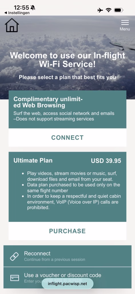 Internet Eva Air Premium Economy