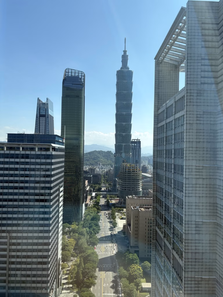 View of the 101 tower from W Taipei